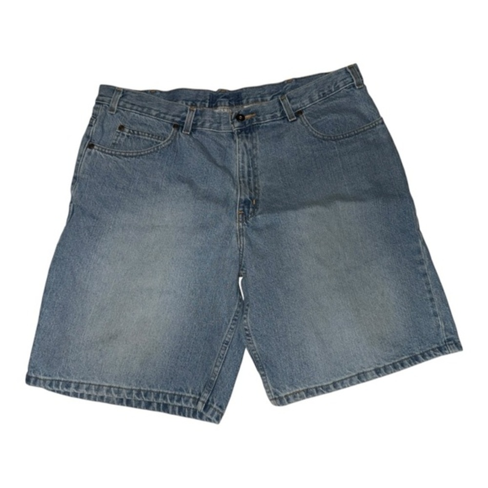 VTG y2k faded glory medium wash baggy denim shorts size 36